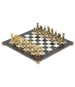 Настольные шахматы "Римские" бронза мрамор 40х40 см 117814