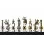Шахматы "Римские воины" 28х28 см из змеевика 120766
