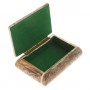 Шкатулка из натурального камня оникс 15х10,5х5 см (4х6) / шкатулка для ювелирных украшений / для хранения бижутерии / подарок бабушке