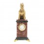 Настольные декоративные часы "Собака Стаффорд" камень лемезит 117535