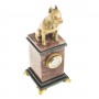 Настольные декоративные часы "Собака Стаффорд" камень лемезит 117535