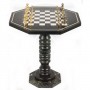 Шахматный стол из камня "Римские" фигуры бронза 117831