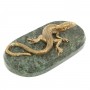 Статуэтка из бронзы "Варан" змеевик 126858