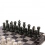 Шахматы с гравировкой "Турнирные" доска 36х36 см мрамор, змеевик 124607