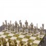 Шахматы "Афина" доска 32х32 см мрамор змеевик 126047