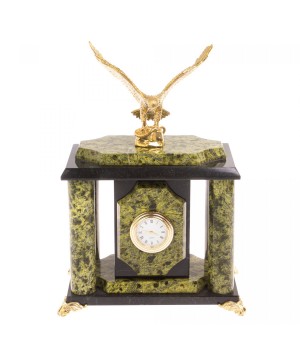 Часы "Орёл" из баженовского змеевика 126501