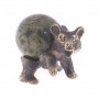 Фигурка статуэтка "Медведь с шаром" бронза камень змеевик 122068