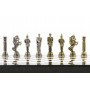 Шахматы декоративные "Римские легионеры" доска 32х32 см из натурального мрамора