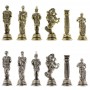 Шахматы декоративные "Римские легионеры" доска 32х32 см из натурального мрамора