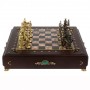 Шахматный ларец "Богатыри" бронза креноид 130040
