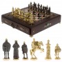 Шахматный ларец "Богатыри" бронза креноид 130040