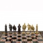Шахматный ларец "Богатыри" бронза креноид 130040