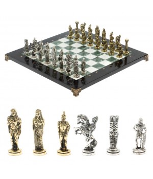 Шахматы подарочные Александр Македонский" доска 36х36 см мрамор / змеевик 127956 Шахматы подарочные Александр Македонский" доска 36х36 см мрамор / змеевик 127956