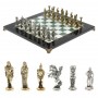 Шахматы подарочные Александр Македонский" доска 36х36 см мрамор / змеевик 127956