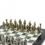 Шахматы подарочные Александр Македонский" доска 36х36 см мрамор / змеевик 127956