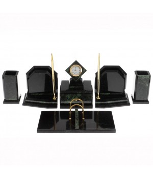 Письменный прибор "Куб" из змеевика 129879