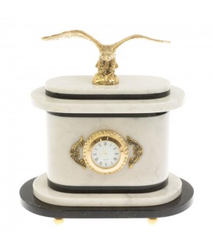 Часы "Орел" мрамор бронза 129886