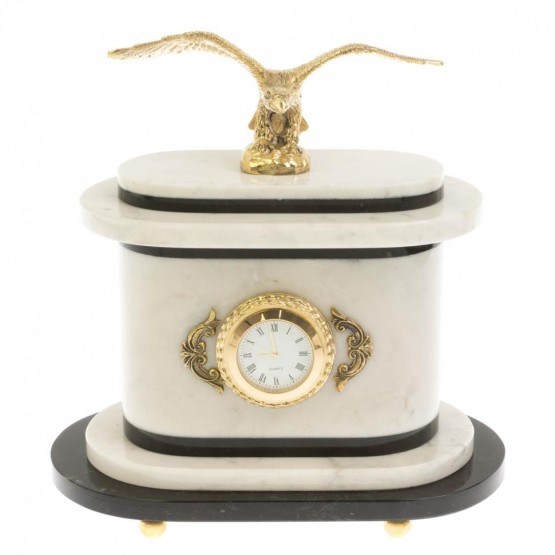 Часы "Орел" мрамор бронза 129886