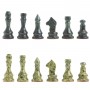 Набор настольный Шахматы Шашки Нарды 3 в 1 из натурального камня