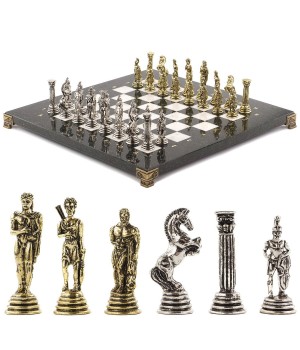 Шахматы "Греко-Римская война" 32х32 см мрамор