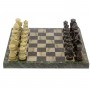 Шахматы "Каменные" доска 45х45 см змеевик, офиокальцит 125993
