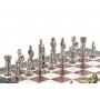 Шахматы подарочные "Средневековые рыцари" 36х36 см камень мрамор лемезит 120721