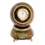 Настольные часы "Шар Антистресс" 9,5 см из офиокальцита / шар декоративный / шар для медитаций / каменный шарик / сувенир из камня