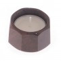 Декоративный подсвечник из натурального камня обсидиан со свечой 5,5х5,5х3,5 см