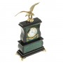 Декоративные часы из малахита "Орел на камне" бронза 116624