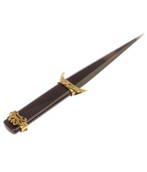 Нож сувенирный "Царский" из обсидиана и бронзы 126289