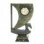 Настольные часы "Ладья" камень змеевик 113560