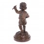 Бронзовая статуэтка "Мальчик-скульптор" 126456