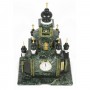 Часы "Храм" камень змеевик мрамор малый 117711