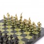 Подарочные шахматы "Европейские" из камня и бронзы 44х44 см 121452