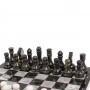 Шахматы "Классические" из белого мрамора и змеевика 126773