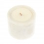 Свеча ароматическая из белого мрамора "Тыквенно-карамельный хруст" 127001