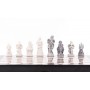 Шахматы с оригинальными фигурами "Средневековье" 40х40 см камень лемезит мрамор 119964