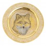 Декоративная тарелка с гравюрой "Лиса" 25,5 см в подарочной упаковке Златоуст