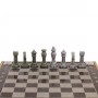 Шахматы с гравировкой "Турнирные" доска 36х36 см мрамор змеевик 126322