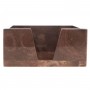 Лоток подставка для бумаг "Кубарик" из камня лемезит 11х11х5 см