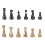 Каменные шахматы "Статус" доска 30х30 см камень ракушечник мрамор 121661