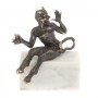 Бронзовая статуэтка "Чертик" на подставке из мрамора 126793