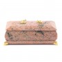 Шкатулка для украшений "Дуэт" из розового мрамора 19х9,5х8 см 121569