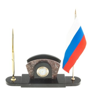 Визитница с флагом России из креноида