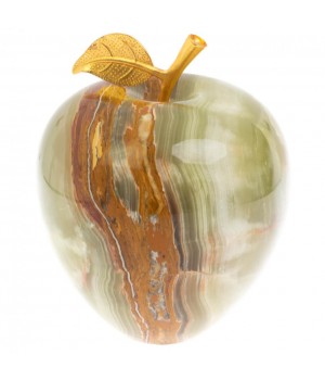 Яблоко из зелено-коричневого оникса (8) 129950