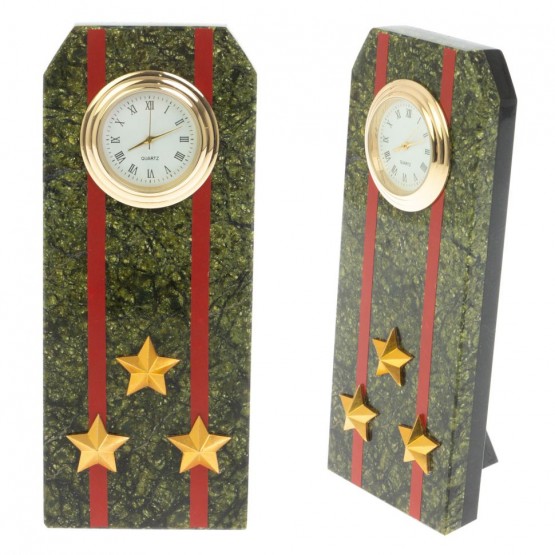 Часы подарочные "Погон Полковник ВС" серпентинит 128836