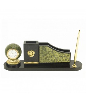 Настольный набор "Шар" змеевик 118661