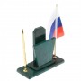 Настольный набор "Погон майор ВС" змеевик 129500