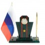 Настольный набор "Погон майор ВС" змеевик 129500