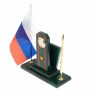Настольный набор "Погон майор ВС" змеевик 129500